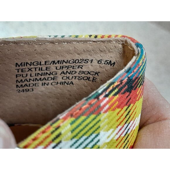 Madden Womens Chunky Heel Y2K Plaid Preppy Strap Size 6.5 Shoes - Picture 11 of 11